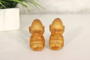 Vintage Billiken Catalina Souvenir Salt & Pepper Shakers  3.5'H