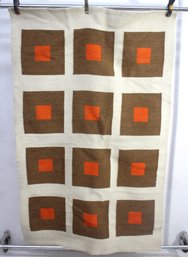 Vintage Jonathan Adler Reversible Geometric Wool Wall Hanging/Rug  71 X 44