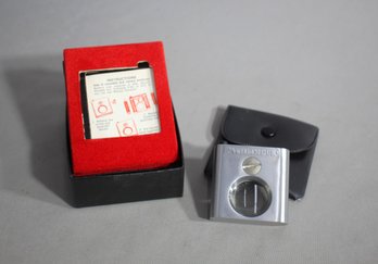 Vintage Pathfinder Buttonhole Magnifier  With Original Box And Case