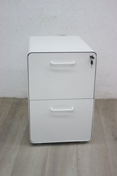 White Stow 2-Drawer File Cabinet With Key