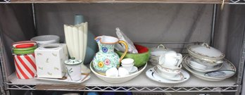 Shelf Lot Of Assorted Ceramics, China & Decorative Items
