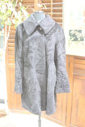 Hilary Radley Black Textured Jacket  Size 12  Elegant & Chic
