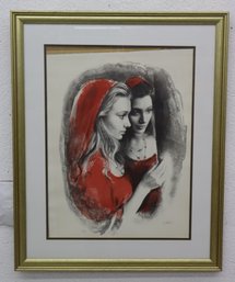 Vintage Signed M. Maurice, Jewish Art Litho Print