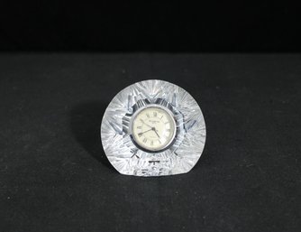 Vintage Waterford Crystal Lismore Star Clock  3' Desk Clock  Ireland  Untested