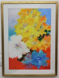 Framed Floral Still Life - Glass Need To Be Replace