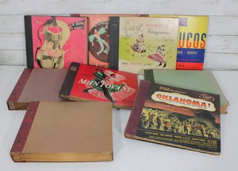 Vintage 78 RPM Record Album Lot  Decca Classical & Broadway Sets W/ Sleeves  AS IS Collection