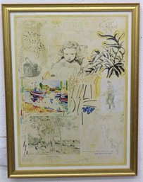 Watercolor, Pen & Ink Collage Promotional Print Michael Eisenmann