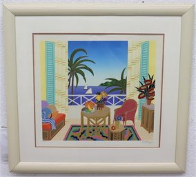 Limited Edition Serigraph Waterview Thomas McKnight Signed Numbered 166/200