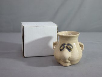 NEW-Peter Petrie Handcrafted Stoneware Pottery Egg Separator
