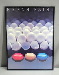 'Fresh Paint' Framed Art Print With Colorful Paint And Egg Shell Design