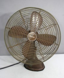 Vintage Hunter 11072 Oscillating Electric Fan  16 Metal  Not Working