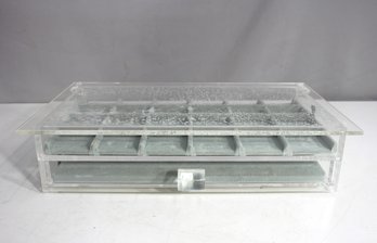 Clear Acrylic Jewelry & Watch Display Case  3.5H X 16W X 9D