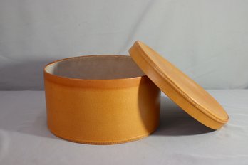 13.5' Round Leather Hat Box