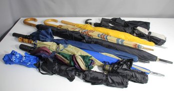Group Lot Of Assorted Umbrellas  Vintage & Modern Styles