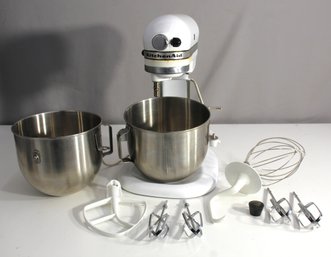 KitchenAid Stand Mixer With Accessories And Extra Mixing Bowl
