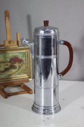 Vintage Farber Bros Krome-Kraft Chrome Coffee Pot  Art Deco Style