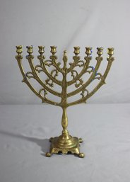 12' X 10' Vintage Brass Menorah