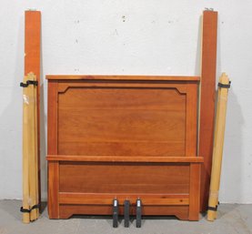 Bassett Twin Size Bed Frame W/ Headboard & Rails  Wood Construction