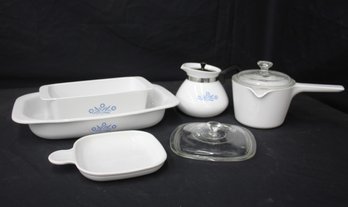 Partial Set Of CorningWare Blue Cornflower Cookware