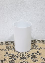 Vintage Kartell Umbrella Stand By G. Colombini  White Plastic  16 X 10  1970s Italian Design
