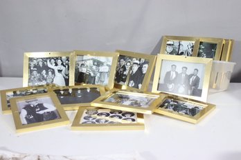 14 Pcs Lot Of Vintage Gangster & Prohibition Era Prints  Framed Black & White Photographs