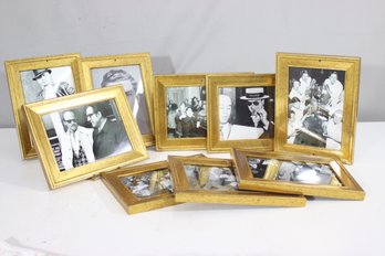 9pcs Vintage Speakeasy & Mobster Era Framed Prints  Prohibition Gangster Collection