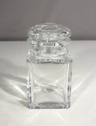 6' Baccarat Crystal Canister With Lid  Elegant French Glassware