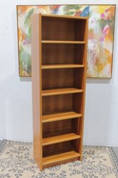Mid-Century Danish Teak Bookcase  UP Made In Denmark  76'Tall Open Shelf Cabinet