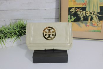 Vintage Tory Burch Reva Bombe Ivory Purse