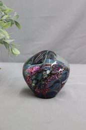 Large Eickholt Blown Glass Paperweight, Signed 2001