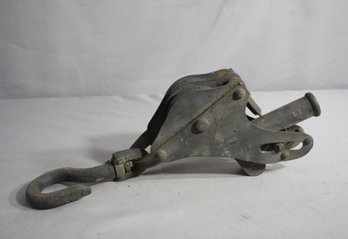 Vintage Industrial Locking Pulley