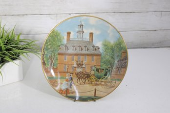 American Commemorative Council Governors Palace Plate  Williamsburg, VA  10' Round