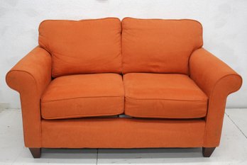 EmeraldCraft Orange Loveseat - 33' H X 61' W X 38' D