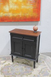 Two-Tone Accent Cabinet With Drawer And Double Doors, 29.5'