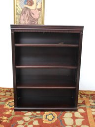 Classic Wooden Bookshelf With Decorative Trim - 48' H X 36' W X 13' D