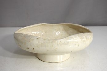 Vintage Cascade Centerpiece Vase  Handcrafted Pottery With Mother Of Pearl Glaze