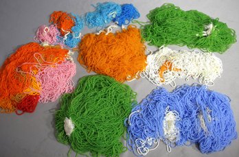 Group Lot Of Colorful Vintage Glass Seed Beads - Craft Supplies