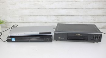 Sony VCR  Sony DVD Player  Toshiba DVD Player Lot  Hi-Fi Stereo VCR  All Power On