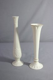 2 Tall Vintage Lenox Bud Vases