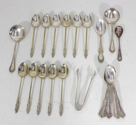 Mixed Lot Of Silverplate And Metal Serving Utensils