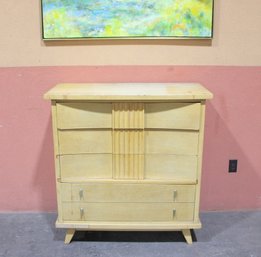 Vintage Dixie Dresser Chest 43.5'H X 41.5'W X 19.5'D  Mid-Century Modern Style Cabinet