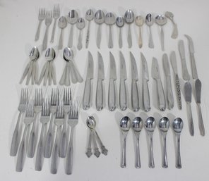 Mixed Lot Of Assorted Flatware And Serving Pieces