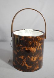 Vintage Private Stock Tortoise & Lucite Ice Bucket