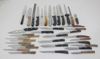 Mixed Lot Of Assorted Kitchen And Steak Knives