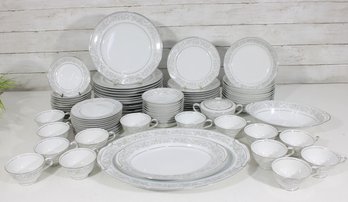 Empress China Majestic Partial Dinnerware Set With Serving Pieces