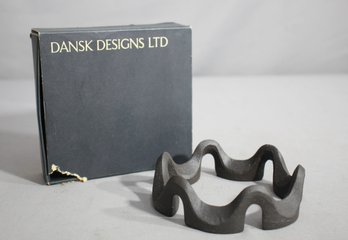 6 Candle Dansk Brutalist Candelabra For Tiny Tapers - Danish Modern Magnum
