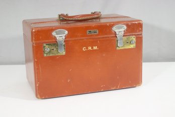 Vintage Samsonite Shwayder Bros. Leather Train Case  Top Grain Cowhide