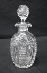 Vintage Cut Crystal Decanter With Stopper - 11' Tall