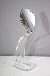 Vintage Lucite Vanity Mirror  Mid-Century Modern Adjustable Design