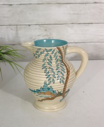 Clarice Cliff Mowcop Lotus Jug  Hand-Painted Art Pottery  7' Tall- #564